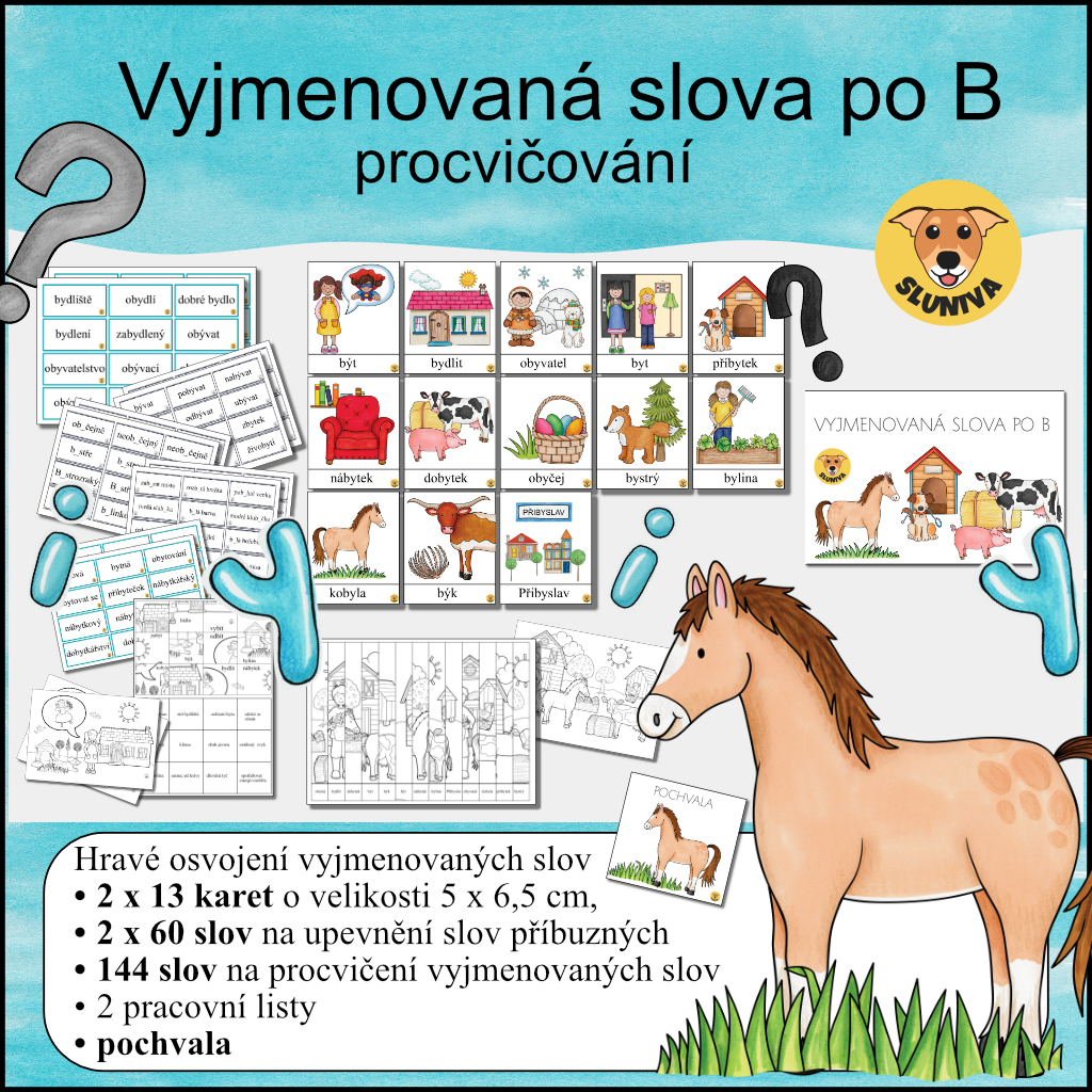 Vyjmenovaná Slova Po B - Procvičování - Sluniva - Český Jazyk ...